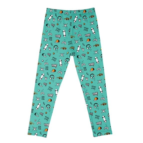 Kiijoy Toddler Girl Leggings Cute Cartoon Stretch Leggings Athletic Tights Yoga Pants, Sizes 3-4T
