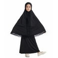 thumbnail image 1 of Kiijoy Toddler Girls Abaya Burka Batwing Sleeve Hijab Top Maxi Dress Outfits, Sizes 4-5, 1 of 5