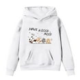 thumbnail image 1 of Kiijoy Toddler Girls Casual Hoodie Cute Animal Print Soft Hooded Sweatshirt, Sizes 4-5, 1 of 3