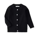 thumbnail image 1 of Kiijoy Toddler Girls Casual Sweater Coat Solid Color Fall Knit Button Cardigan, Sizes 2-3, 1 of 3