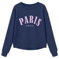 thumbnail image 1 of Kiijoy Toddler Girls Casual Sweatshirt Paris Printed Crew Neck Pullover Top, Sizes 3-4, 1 of 3