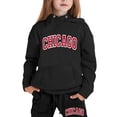thumbnail image 1 of Kiijoy Toddler Girls Chicago Print Hoodie Jogger Pants Unisex Casual Outfits, Sizes 2-3, 1 of 6