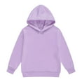 thumbnail image 1 of Kiijoy Toddler Girls Hoodie Cotton Solid Casual Hooded Sweatshirt Unisex Versatile Pullover, 1 of 3