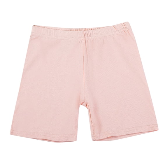 Kiijoy Toddler Girls Cotton Shorts Casual Solid High Rise Undershorts, Sizes 7-8