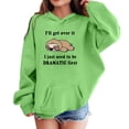 thumbnail image 1 of Kiijoy Toddler Girls Cute Graphic Hoodie Casual Loose Hooded Sweatshirt Fall Clothes, Green, 4-5 Years, 1 of 3