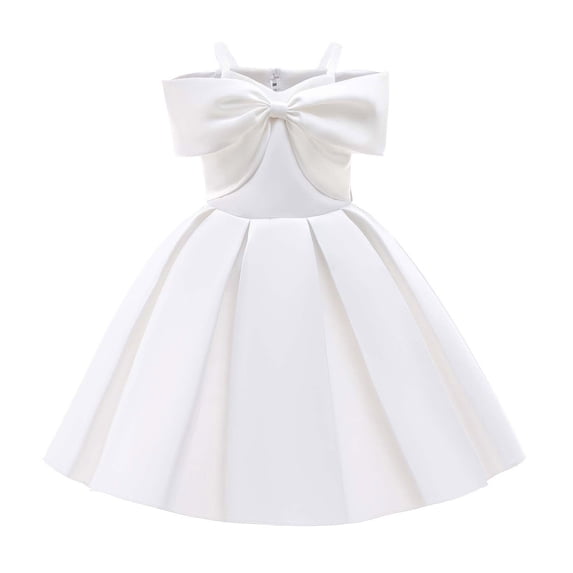 Kiijoy Toddler Girls Elegant Off Shoulder Party Dress Pageant Princess Dress, Sizes 4-5