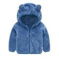 thumbnail image 1 of Kiijoy Toddler Girls Coat Winter Bear Ears Hooded Jacket Outerwear, Sizes 2-3, 1 of 6