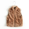 thumbnail image 1 of Kiijoy Toddler Girls Fleece Vest Fall Winter Zip Up Sleeveless Coat for Kids, Sizes 3-4, 1 of 2