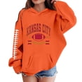 thumbnail image 1 of Kiijoy Toddler Girls Football Graphic Hoodie Fashion Sports Pullover Hooded Sweatshirt, 1 of 3