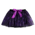 thumbnail image 1 of Kiijoy Toddler Girls Halloween Party Ballet Skirt Kids Holiday Dance Tutu Skirts, Dark Purple, 1 of 4
