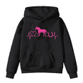 thumbnail image 1 of Kiijoy Toddler Girls Horse Graphic Hoodie Casual Sports Hooded Sweatshirt, Sizes 4-5, 1 of 3