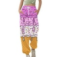 thumbnail image 1 of Kiijoy Toddler Girls Jogger Pants Ice-Cream High Waist Drawstring Sweatpants, Sizes 4-5, 1 of 3