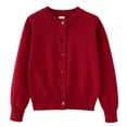 thumbnail image 1 of Kiijoy Toddler Girls Knitted Cardigan Sweater Unisex Button Front Outerwear, Sizes 3-4, 1 of 3