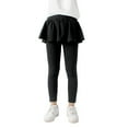thumbnail image 1 of Kiijoy Toddler Girls Leggings Solid Color Stretch Tights Pantskirt, Sizes 4-5, 1 of 5