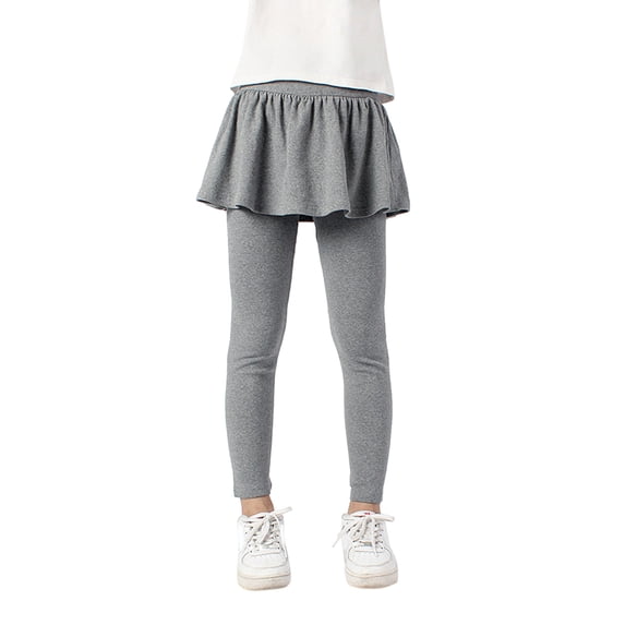 Kiijoy Toddler Girls Leggings Solid Color Stretch Tights Pantskirt, Sizes 4-5