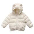 thumbnail image 1 of Kiijoy Toddler Girls Lightweight Down Coat Winter Warm Hooded Jacket Outerwear, Sizes 3-4, 1 of 5
