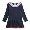 thumbnail image 1 of Kiijoy Toddler Girls Long Sleeve Polo Dress Casual School Uniform Short Dress, Sizes 2-8, 1 of 8