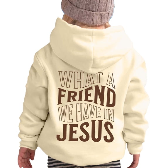 Kiijoy Toddler Girls Long Sleeve Pullover Hoodie Kids Casual Letter Print Sweatshirt, Beige, 3-4 Years