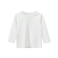 thumbnail image 1 of Kiijoy Toddler Girls Long Sleeve T Shirt Kids Casual Solid Basic Undershirt, Sizes 2-3, 1 of 2