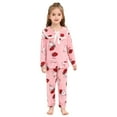 thumbnail image 1 of Kiijoy Toddler Girls Outfits Cute Ruffle Flannel Long Sleeve Top Pants Outfits, Sizes 1-8, 1 of 3
