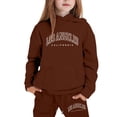 thumbnail image 1 of Kiijoy Toddler Girls Outfits Los Angeles Print Pullover Hoodie Sweatpants Set, Sizes 2-3, 1 of 3