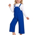 thumbnail image 1 of Kiijoy Toddler Girls Overalls Straight Leg Relaxed Fit Strap Jumpsuit with Pockets, Sizes 4-5T, 1 of 3