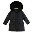 thumbnail image 1 of Kiijoy Toddler Girls Padded Jackte Winter Heavyweight Hooded Coat Outerwear, Sizes 3-4, 1 of 4