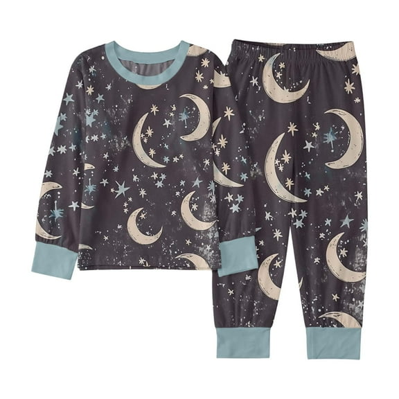 Kiijoy Toddler Girls Pajamas Sleepwear Snug Fit Long Sleeve Top Pants Nightwear, Sizes 2-3T