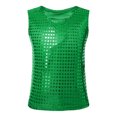 thumbnail image 1 of Kiijoy Toddler Girls Sequin Glitter Tank Top Sleeveless Stage Performance Top, Sizes 4-7, 1 of 3