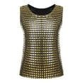 thumbnail image 1 of Kiijoy Toddler Girls Sequin Glitter Tank Top Sleeveless Stage Performance Top, Sizes 4-7, 1 of 4