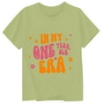 thumbnail image 1 of Kiijoy Toddler Girls Short Sleeve T-Shirt Letter Print Crewneck Casual Tshirt, Sizes 1-2, 1 of 2