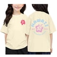 thumbnail image 1 of Kiijoy Toddler Girls Short Sleeve Tshirt Loose Crewneck Casual T Shirt Tee, Sizes 3-4, 1 of 3