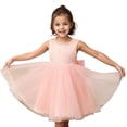 thumbnail image 1 of Kiijoy Toddler Girls Sleeveless Tutu Party Dress Open Back Bow Princess Dress Pageant Gown, 1 of 5