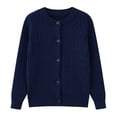 thumbnail image 1 of Kiijoy Toddler Girls Sweater Soft Button Front Knitted Cardigan Knitwear Coat, Sizes 2-3, 1 of 8