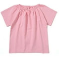 thumbnail image 1 of Kiijoy Toddler Girls T-Shirt Solid Plain Short Sleeved T Shirt, Sizes 4-5Y, 1 of 2