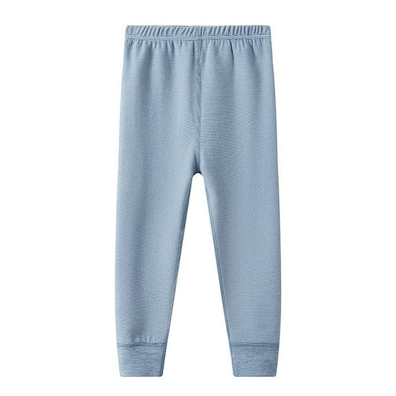 Kiijoy Toddler Girls Thermal Sleep Pants Solid High Waisted Soft Pajama Pants, Sizes 2-3