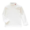 thumbnail image 1 of Kiijoy Toddler Girls Thermal T-Shirt Long Sleeve High Neck T-Shirt Warm Pullover, Sizes 3-4, 1 of 2