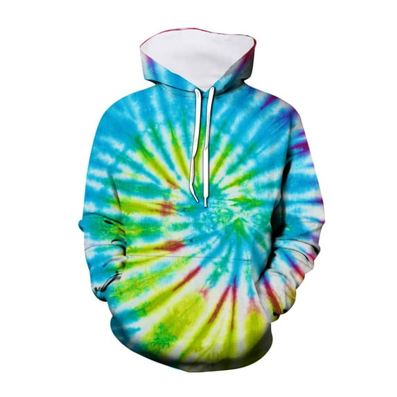 Kiijoy Toddler Girls Tie Dyed Hoodie Trendy Active Pullover Hooded Sweatshirt, Sizes 2-3