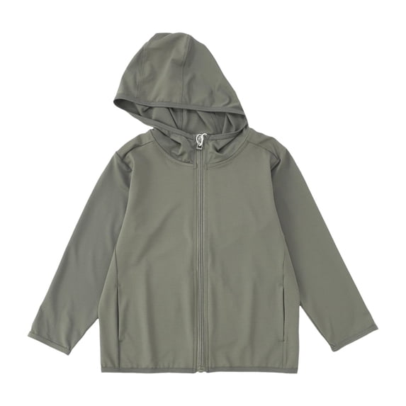 Kiijoy Toddler Girls UPF 50+ Sun Protective Jacket Lightweight Long Sleeve Sun Hoodie, 3-4 Years