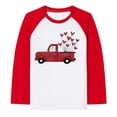 thumbnail image 1 of Kiijoy Toddler Girls Valentine's Day T Shirt Soft Graphic Long Sleeve T-Shirt, Sizes 2-3, 1 of 2