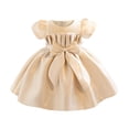 thumbnail image 1 of Kiijoy Toddler Girls Wedding Bridesmaid Birthday Party Dress Bow Pageant Baptism Dresses, 1 of 4