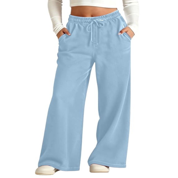 Kiijoy Toddler Girls Wide Leg Jeans High Rise Baggy Soft Denim Pants with Drawstring, Sizes 4-5T