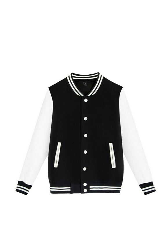 Tween Boys Bomber Jacket Color Block Varsity Lightweight Sweatshirt Baseball Jacket