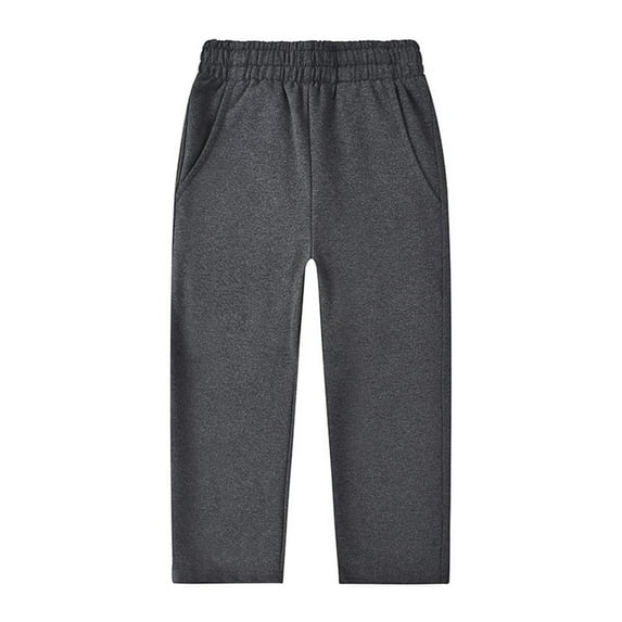 Kiijoy Tween Boys Straight Leg Uniform Pants Stretch Sweatpants Jogger Pants, Sizes 11-12
