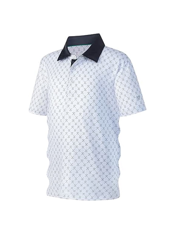Tween Boys Uniform Polo Shirt Short Sleeve Collared Shirt Undershirt, Sizes 12-13