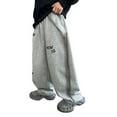thumbnail image 1 of Kiijoy Tween Boys Wide Leg Sweatpants Fashion Loose Fit Casual Sports Pants, Sizes 11-12, 1 of 7