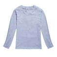 thumbnail image 1 of Kiijoy Tween Girls Long Sleeve T Shirt Casual Solid Unisex T-Shirt Tee, Sizes 11-12, 1 of 3