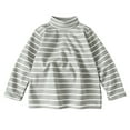 thumbnail image 1 of Kiijoy Tween Girls Striped Thermal T-Shirt Long Sleeve Turtleneck T Shirt, Sizes 11-12, 1 of 2