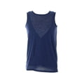 thumbnail image 1 of Kiind Of Womens Navy Sleeveless Scoop-Neck Pleated-Back Top S, 1 of 2