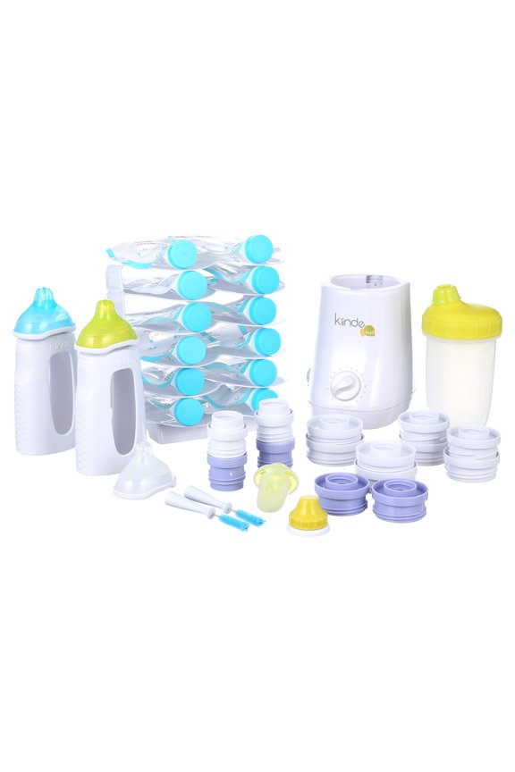 Twist Universal Direct-Pump Feeding System and Warmer Gift Set for Breastmilk Collection, Freezing, Heating and Feeding, Free Foodi Starter Kit Included, New Mom Gift